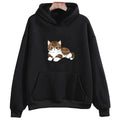 Cute Cat Graphic Hooded Sweatshirt for Men and Women