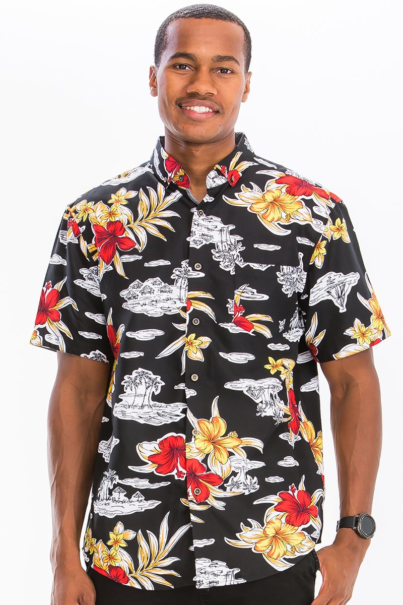 Hawaiian button down shirt