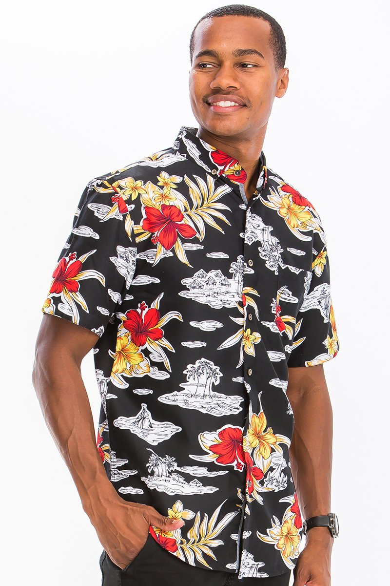 Hawaiian button down shirt