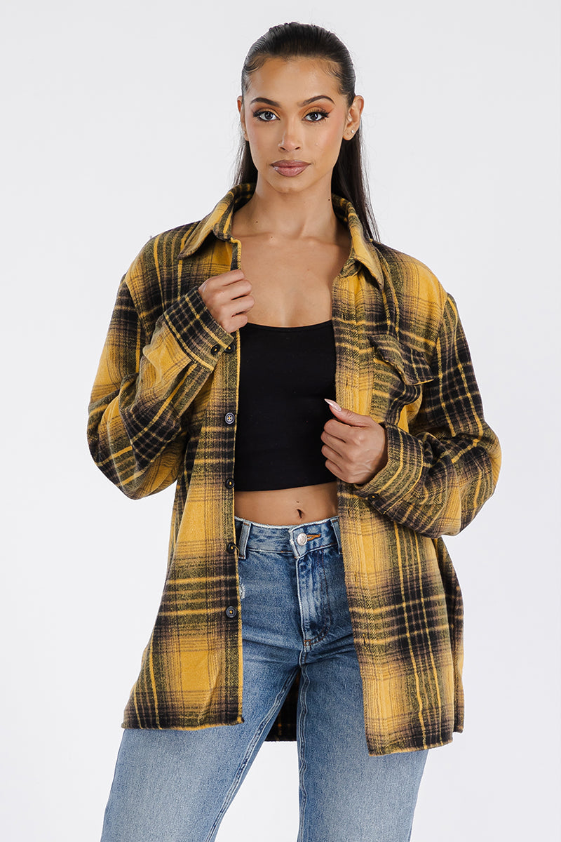 Boyfriend oversized Soft Flannel shacket