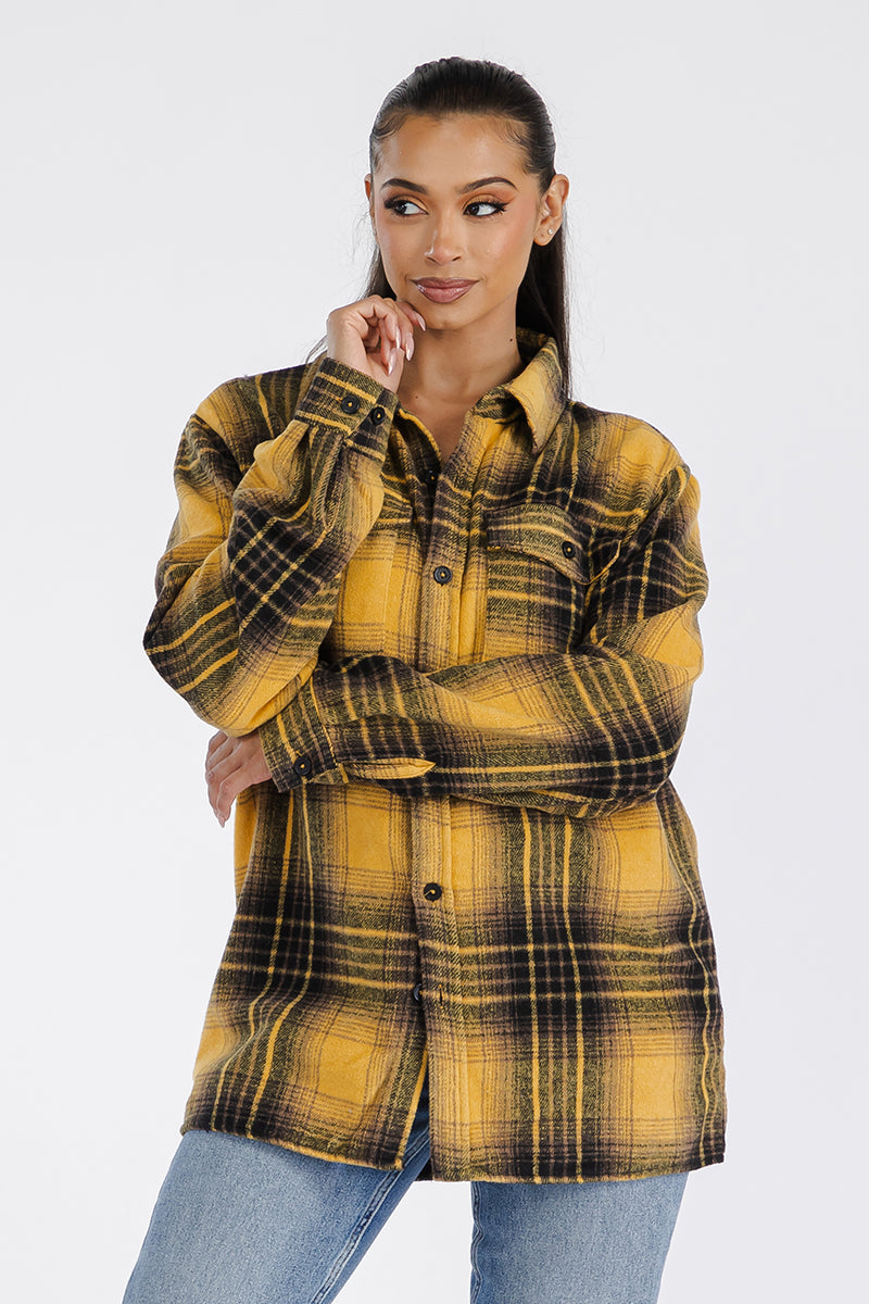 Boyfriend oversized Soft Flannel shacket