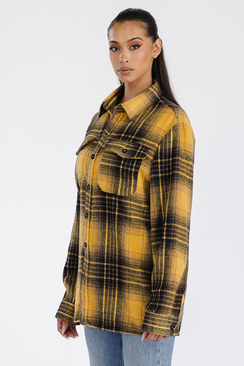 Boyfriend oversized Soft Flannel shacket