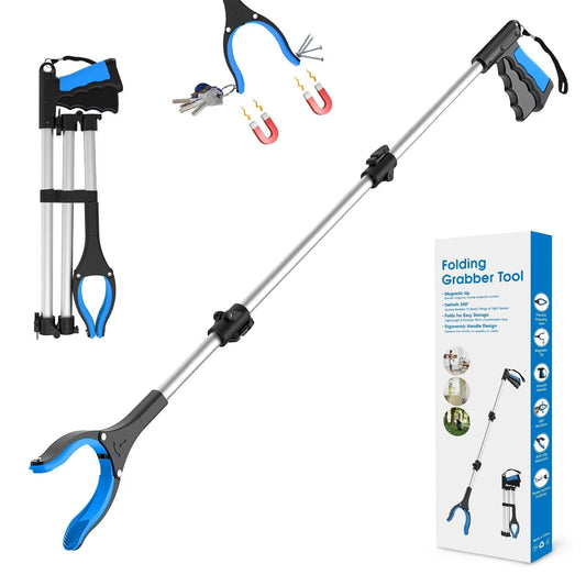 ErgoReach FlexiGrip 43" – Foldable Grabber with Rotating Jaw and Magnet